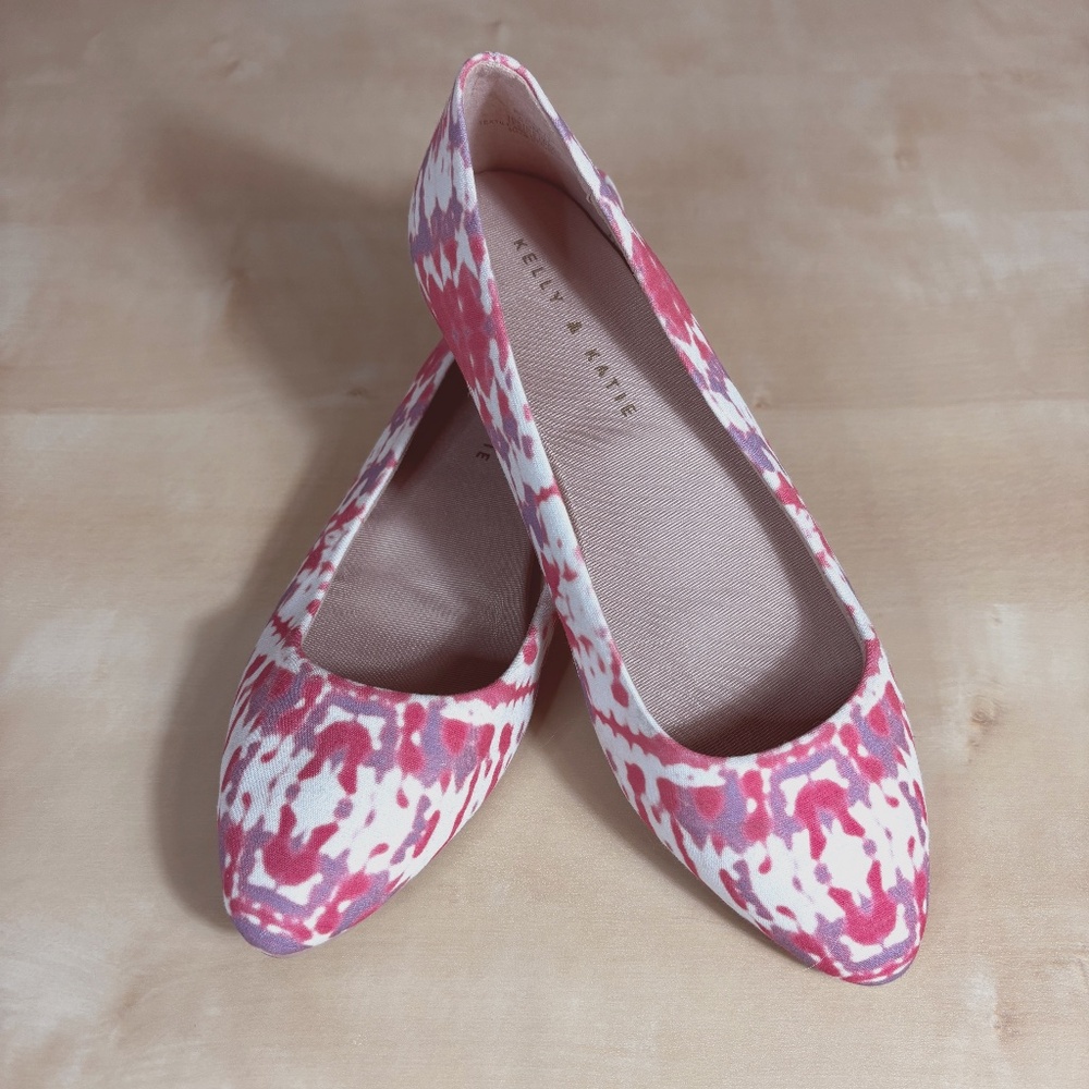 Pink & Purple Tie Dye Flats - Kelly & Katie